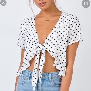 Princess Polly Polka Dot Top